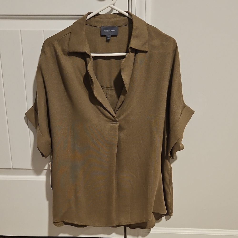 Casual Olive Green Blouse - NWT